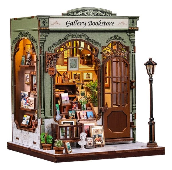 Miniature House Model Kit Gallery Bookstore CuteBee