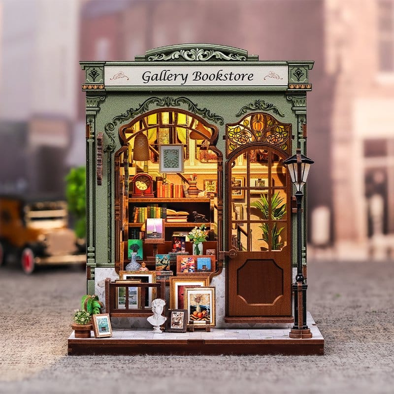Miniature House Model Kit Gallery Bookstore CuteBee
