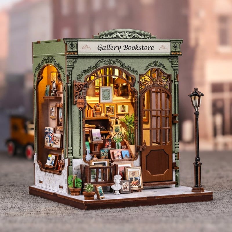 Miniature House Model Kit Gallery Bookstore CuteBee