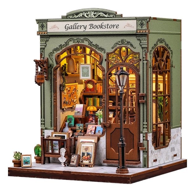 Miniature House Model Kit Gallery Bookstore CuteBee