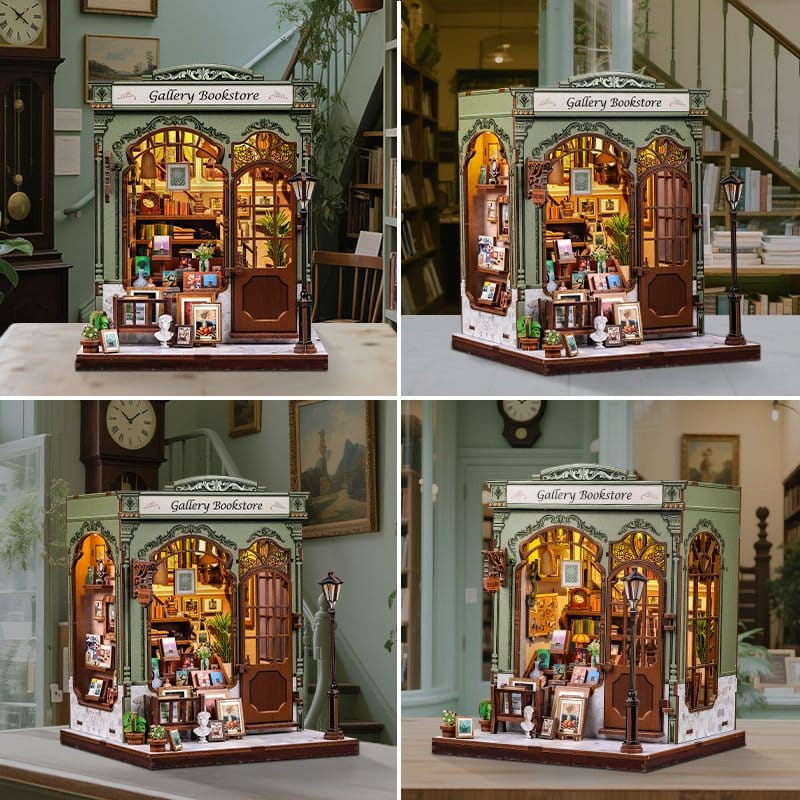 Miniature House Model Kit Gallery Bookstore CuteBee