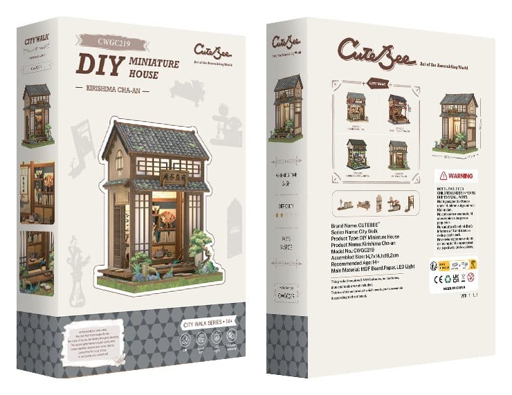 Miniature House Model Kit Kirishima Cha an CuteBee
