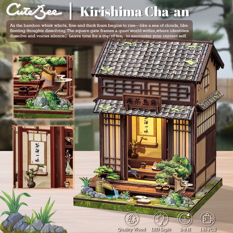 Miniature House Model Kit Kirishima Cha an CuteBee