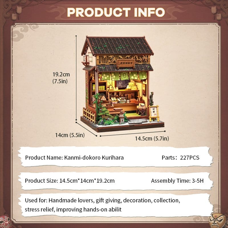 Miniature House Model Kit Kanmi dokoro Kurihara CuteBee