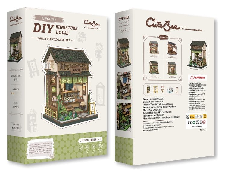 Miniature House Model Kit Kanmi dokoro Kurihara CuteBee
