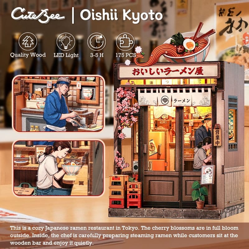 Miniature House Model Kit Oishii Kyoto CuteBee