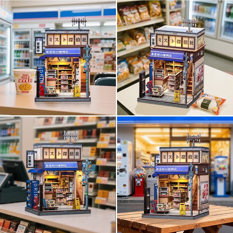 Miniature House Model Kit Beika cho Convenience Store CuteBee