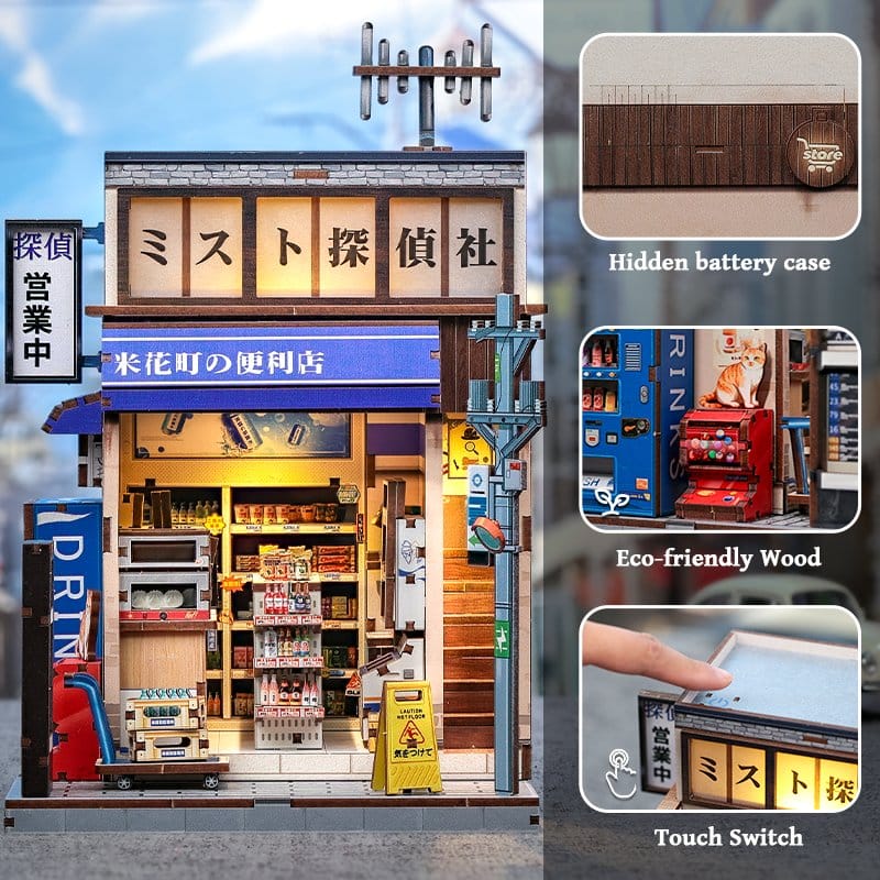 Miniature House Model Kit Beika cho Convenience Store CuteBee
