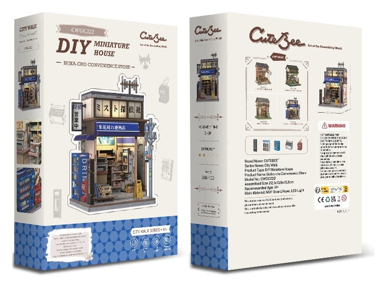 Miniature House Model Kit Beika cho Convenience Store CuteBee