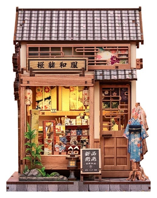 Miniature House Model Kit Sakura O Kimono Shop CuteBee
