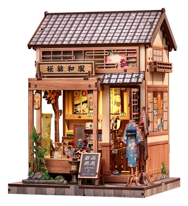 Miniature House Model Kit Sakura O Kimono Shop CuteBee