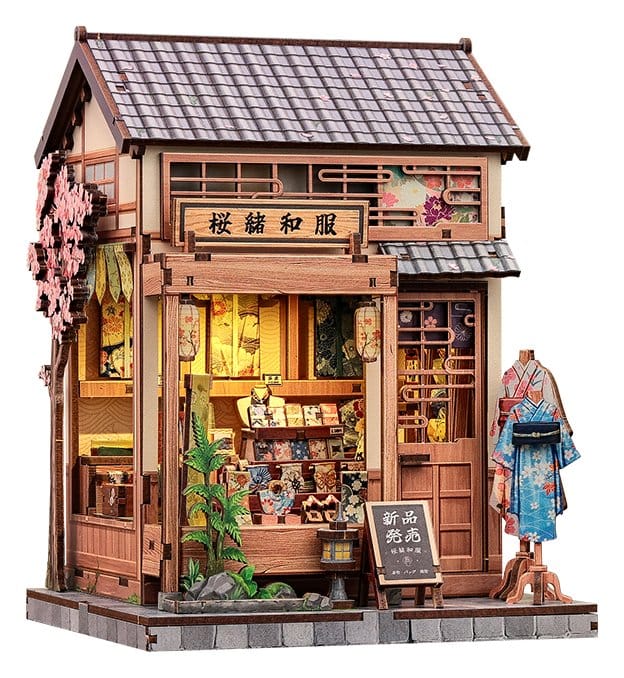 Miniature House Model Kit Sakura O Kimono Shop CuteBee