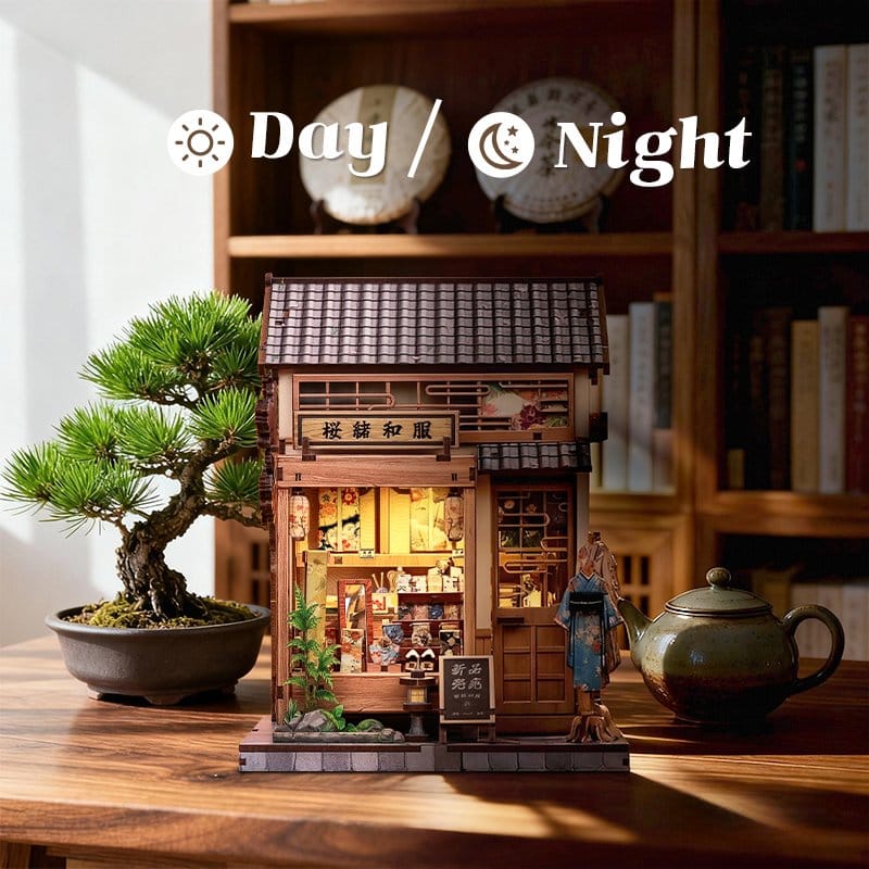 Miniature House Model Kit Sakura O Kimono Shop CuteBee
