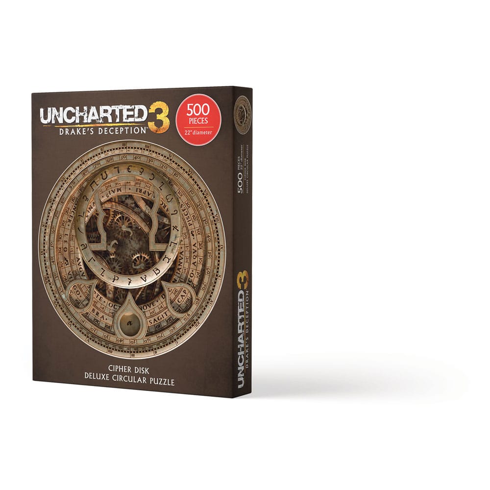 Uncharted Jigsaw Puzzle Cipher Disk Circular Deluxe 500 pieces Dark Horse