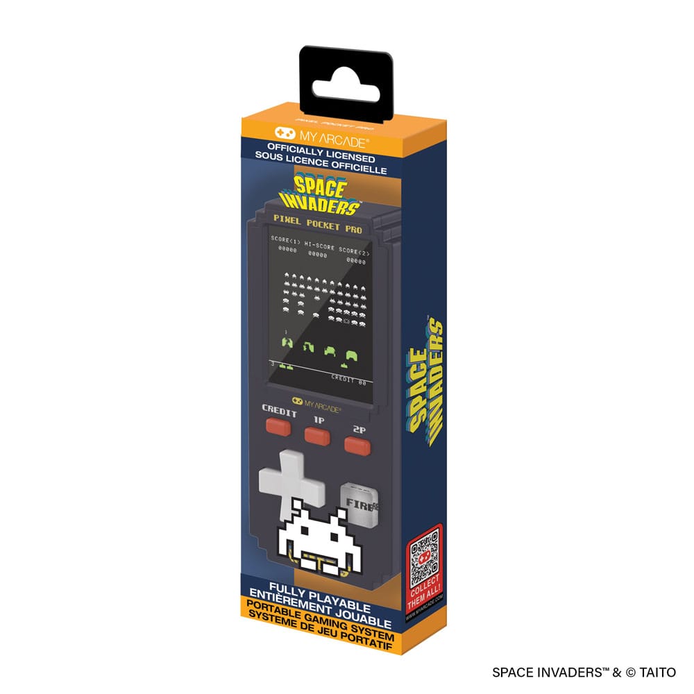 Space Invaders Portable Gaming System Pixel Pocket Pro My Arcade
