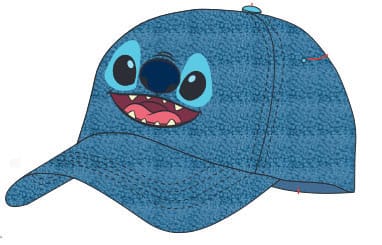 Lilo & Stitch Curved Bill Cap Stitch´s Face Heroes Inc