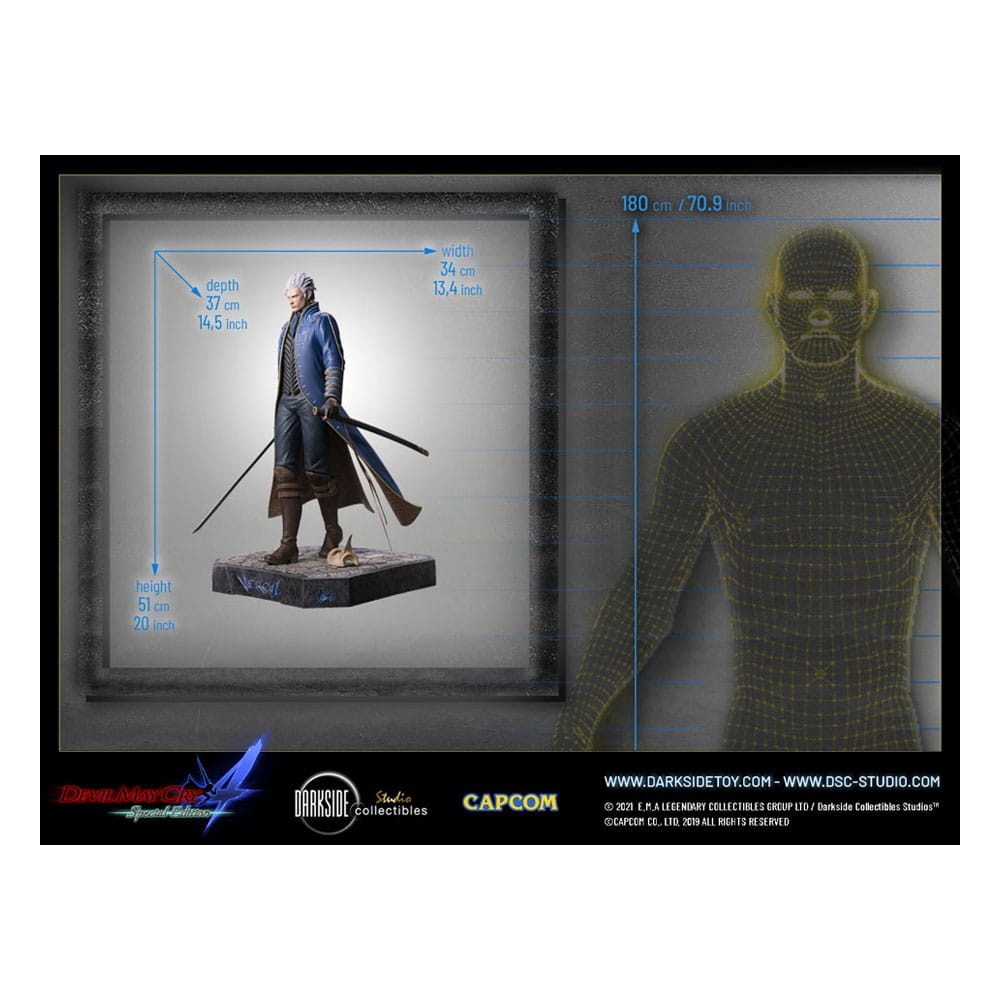Devil May Cry 4 Premium Statue Vergil Darkside Collectibles Studio