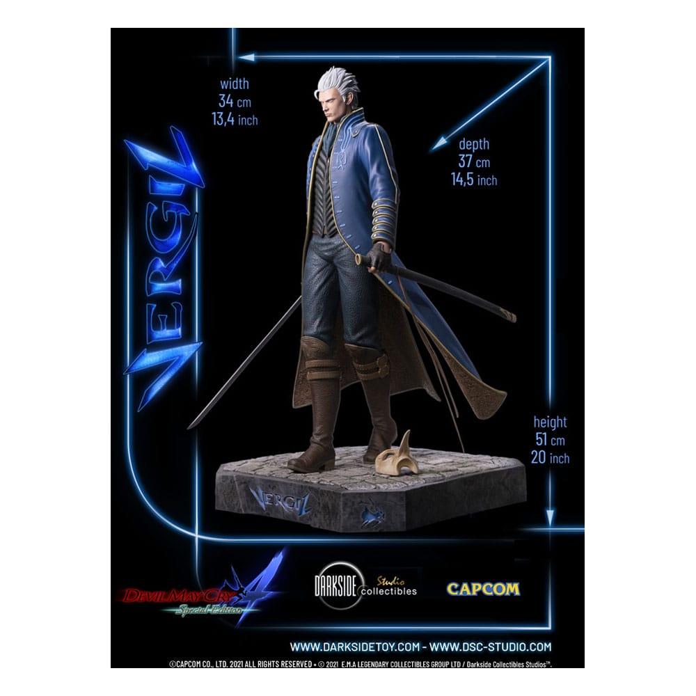 Devil May Cry 4 Premium Statue Vergil Darkside Collectibles Studio