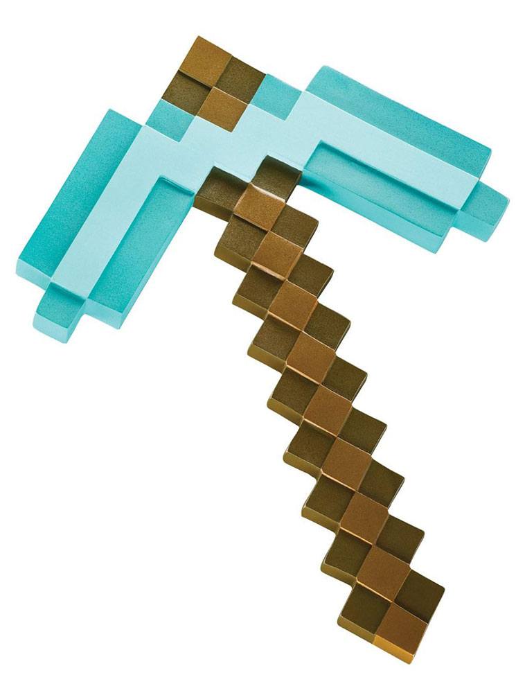 Minecraft Plastic Replica Diamond Pickaxe Disguise
