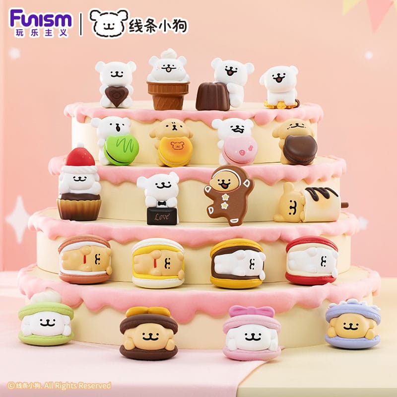 Maltese Sweet Box Series Mini Figures 3 Pack Puppy Face Display 6 Funism