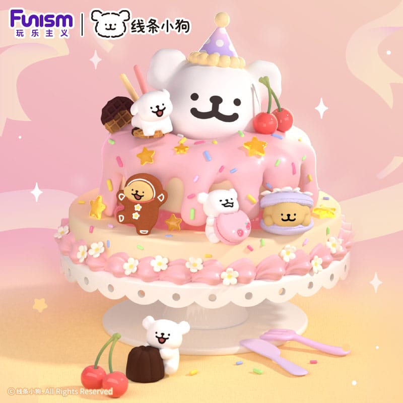 Maltese Sweet Box Series Mini Figures 3 Pack Puppy Face Display 6 Funism