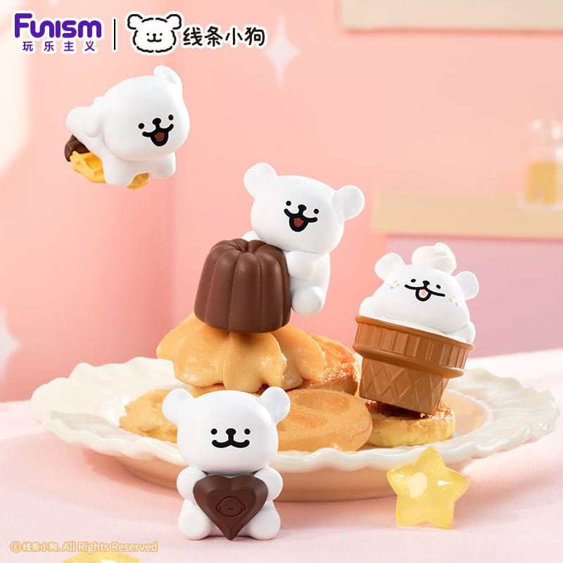 Maltese Sweet Box Series Mini Figures 3 Pack Puppy Face Display 6 Funism