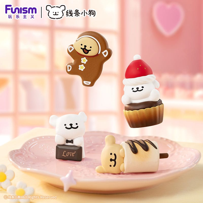 Maltese Sweet Box Series Mini Figures 3 Pack Puppy Face Display 6 Funism