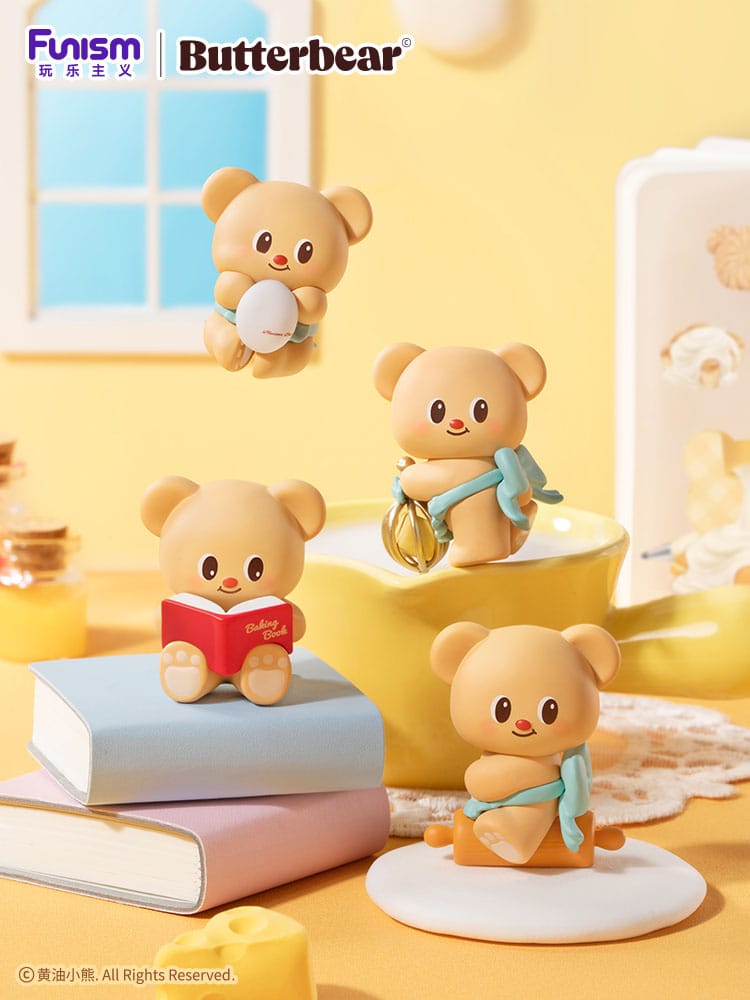 Butterbear Baked with Love Series Mini Figures 3 Pack Chubby Face Display 6 Funism