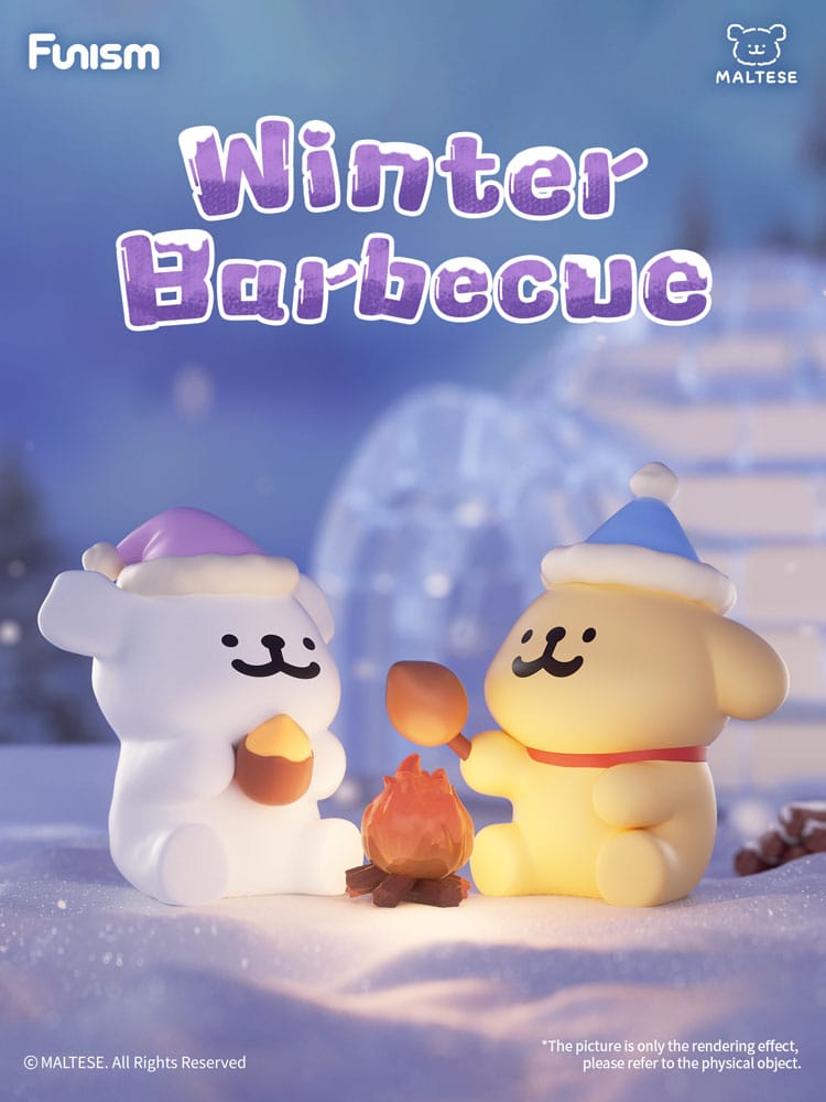 Maltese Cuddly Moments Series Mini Figures Display 8 Funism
