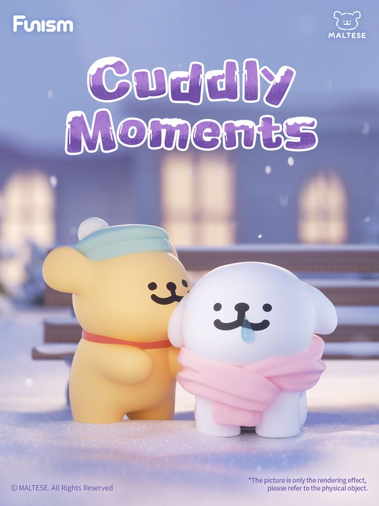 Maltese Cuddly Moments Series Mini Figures Display 8 Funism