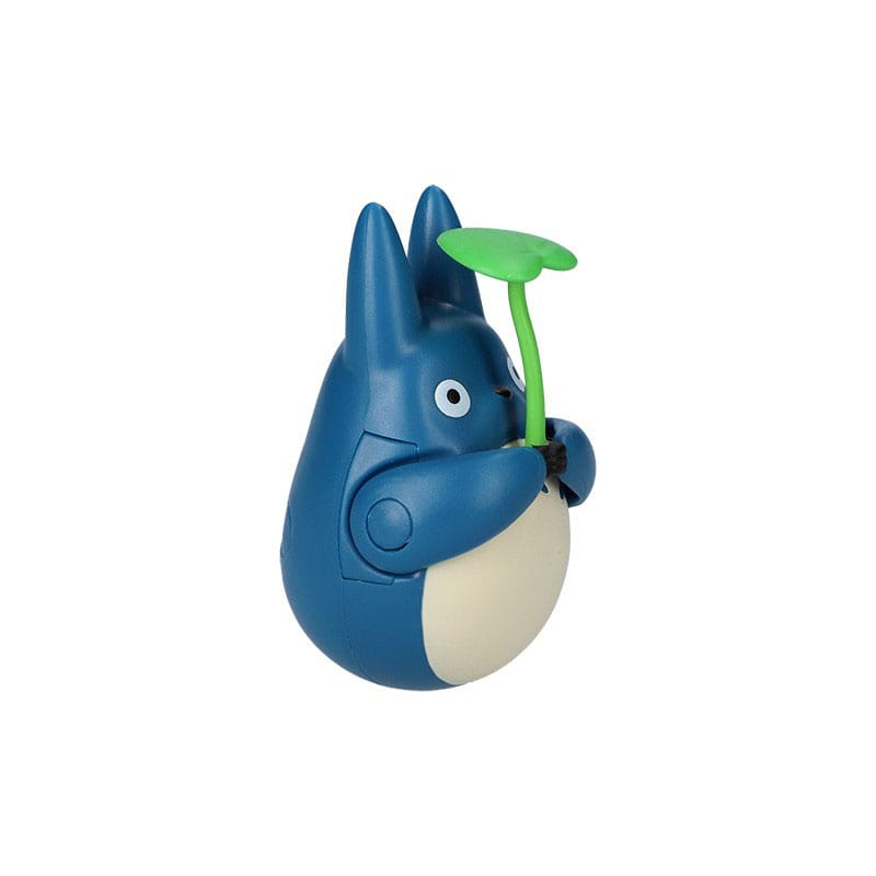 My Neighbor Totoro Round Bottomed Figurine Mid Totoro with leaf Semic