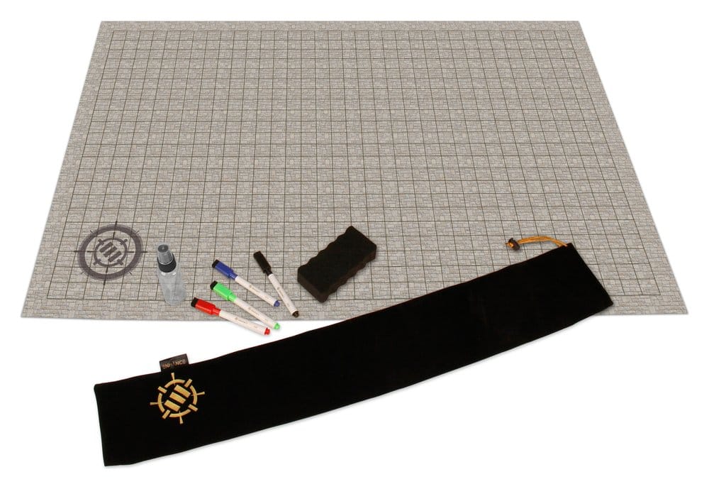 Enhance Tabletop Grid Mat Campaign Kit DnD beige Enhance