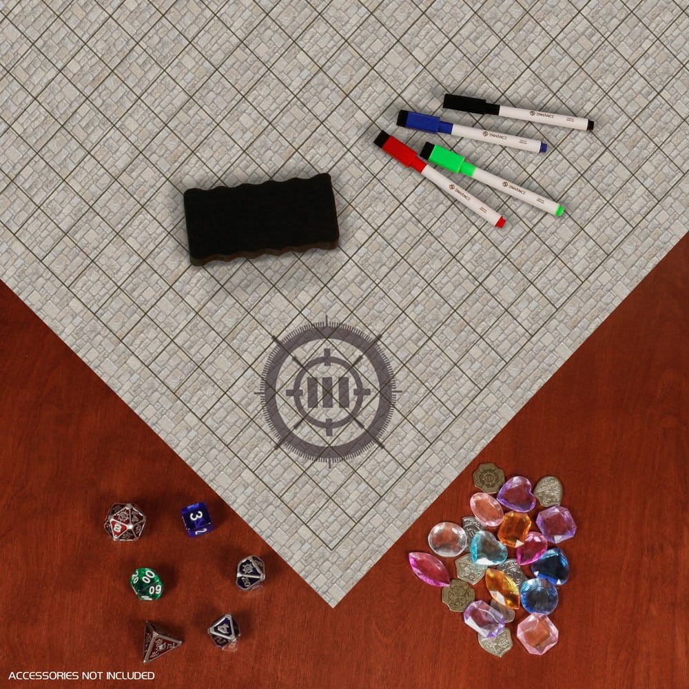 Enhance Tabletop Grid Mat Campaign Kit DnD beige Enhance