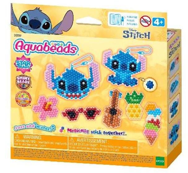 Stitch Aquabeads Craft kit key ring Epoch Toys