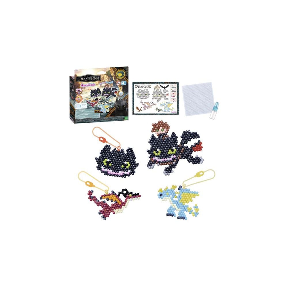 How To Train Your Dragon Aquabeads Craft kit key ring Epoch Toys