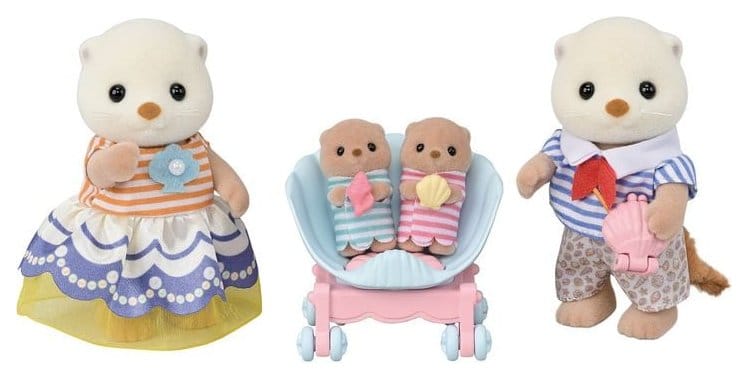 Sylvanian Families Sea Otter Family Set Epoch Toys