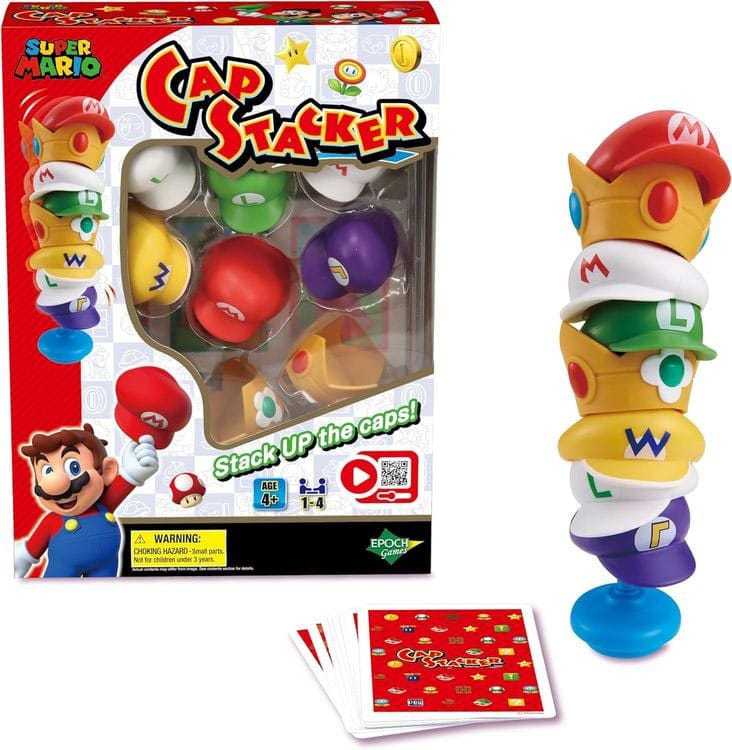 Super Mario game Cap Stacker Epoch Toys