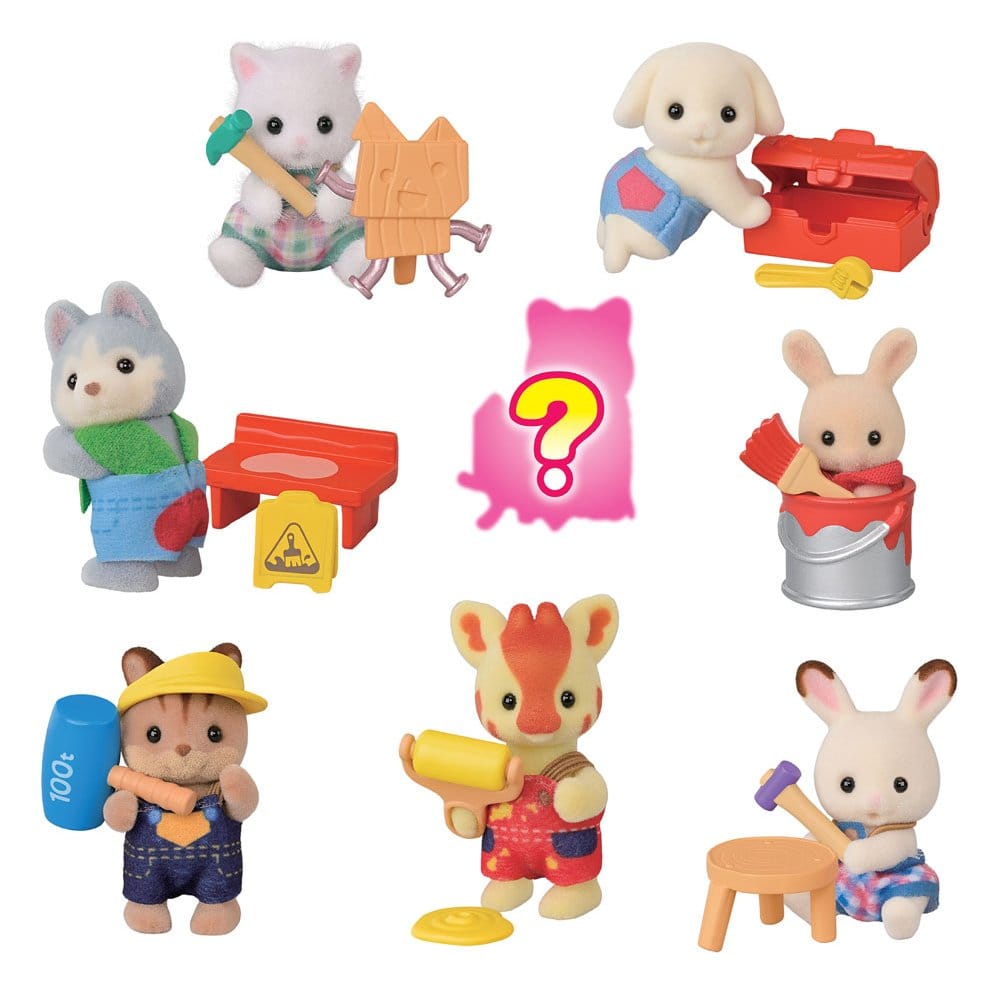 Sylvanian Families Construction site baby friends Surprise Bag figure Display 16 Epoch Toys