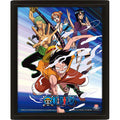 One Piece 3D Lenticular Poster Straw Hat Pirates Assault Pyramid International