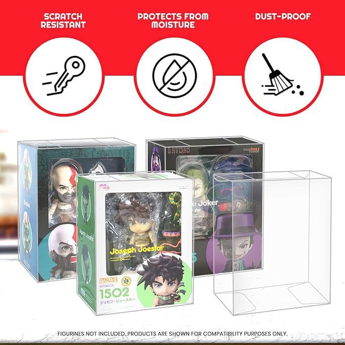 PET Protectors 10 Pack for Nendoroid Action Figures Evoretro
