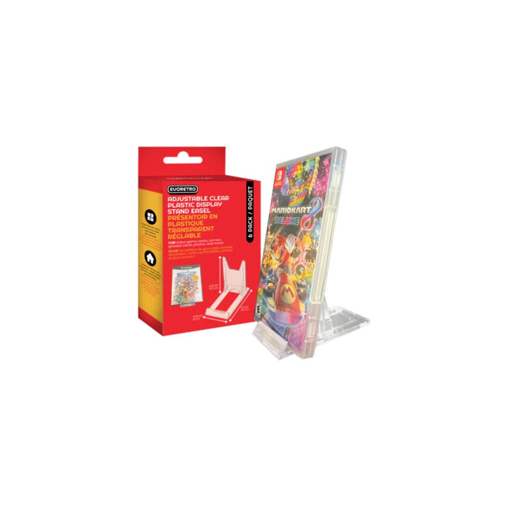 Adjustable Easel Stand 6 Pack Compatible with Video Game Cases Evoretro