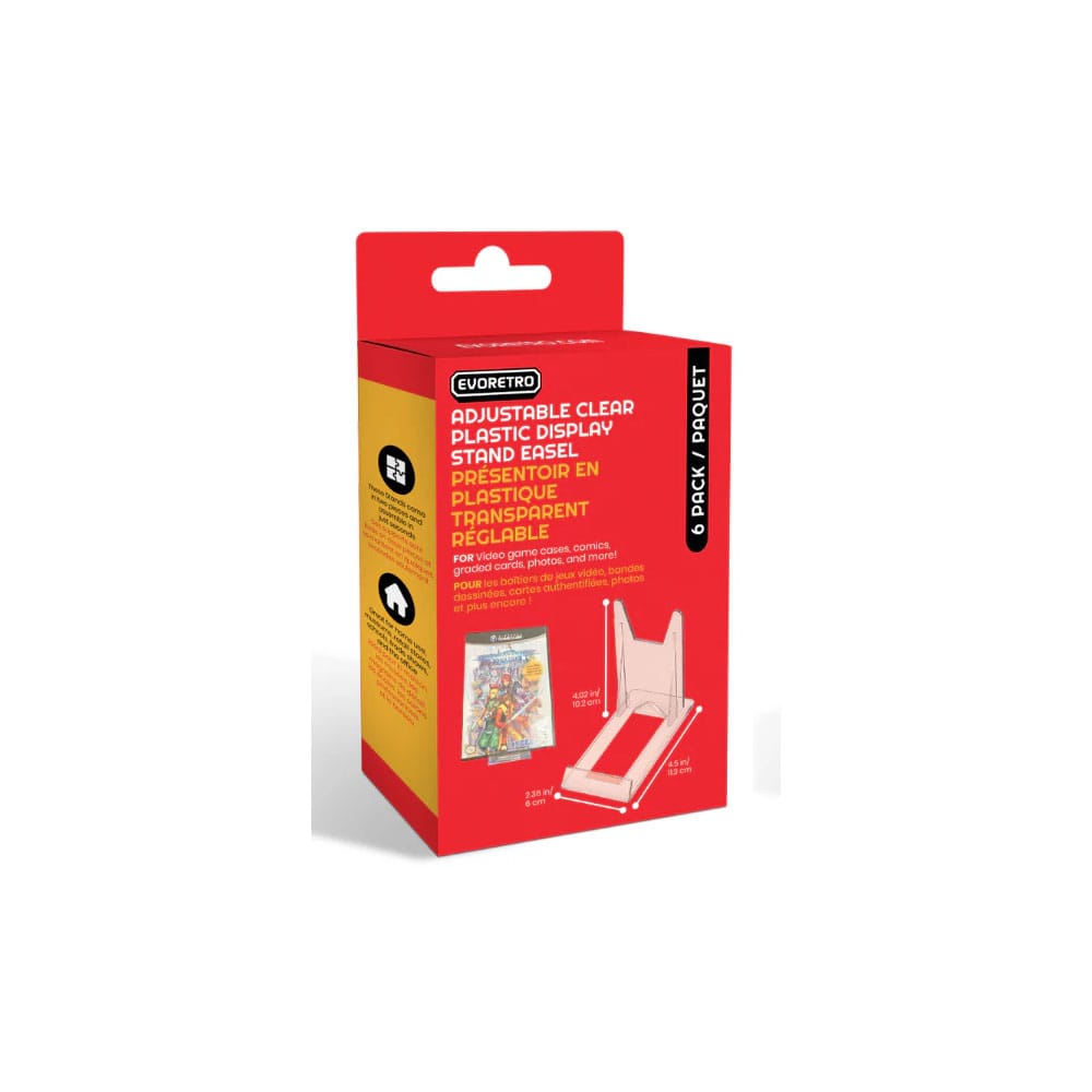Adjustable Easel Stand 6 Pack Compatible with Video Game Cases Evoretro
