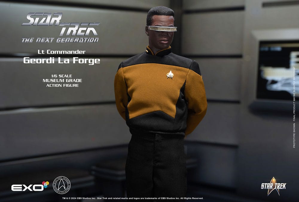 Star Trek The Next Generation Action Figure Lt. Commander Geordi La Forge Essentials Version EXO-6