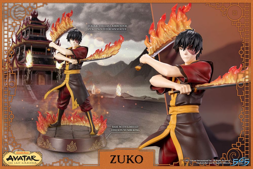 Avatar The Last Airbender Statue Zuko First 4 Figures