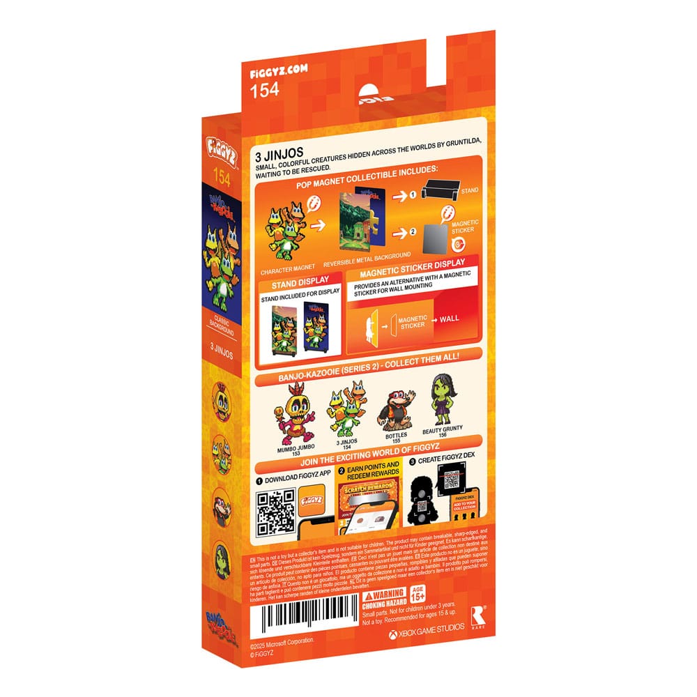 Banjo Kazooie FiGGYZ Magnet Collectible Jinjos FiGGYZ