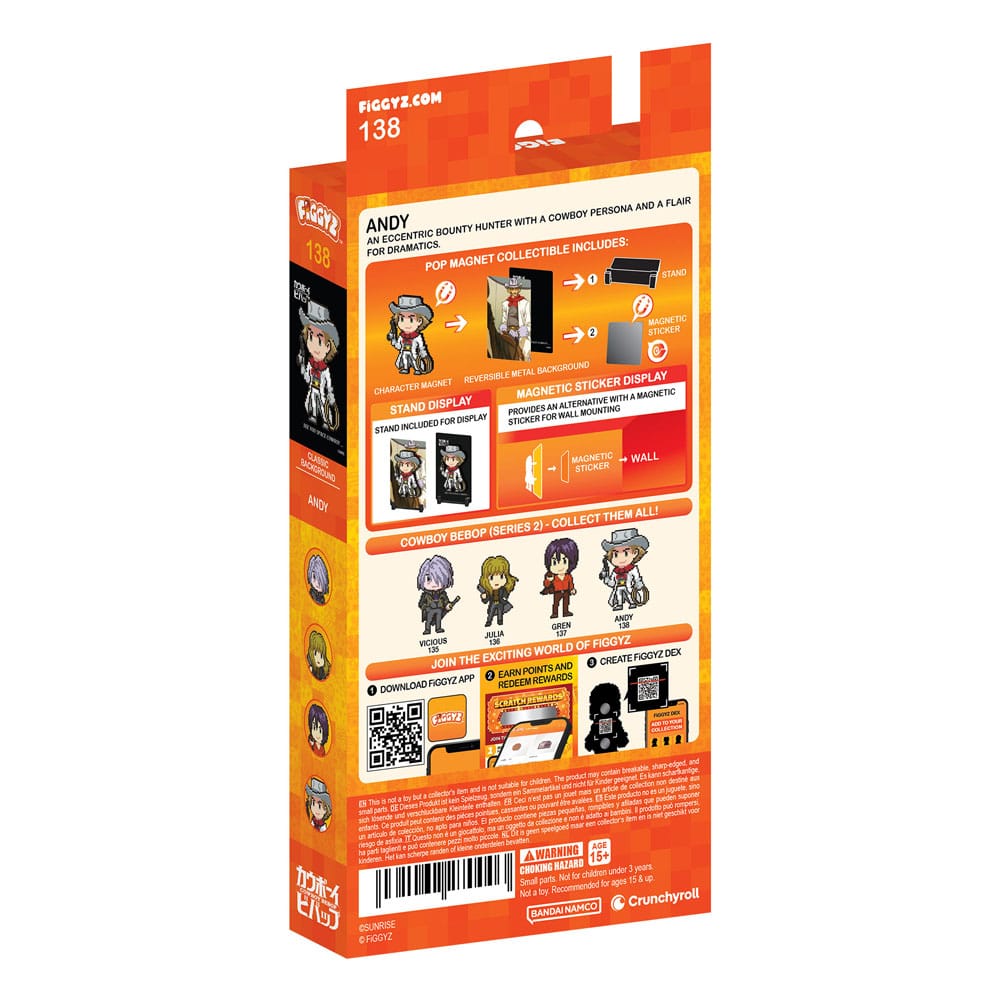 Cowboy Bebop FiGGYZ Magnet Collectible Andy FiGGYZ
