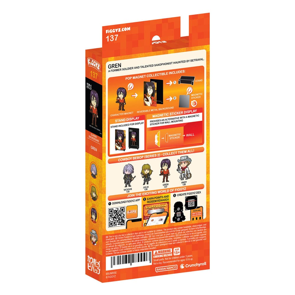 Cowboy Bebop FiGGYZ Magnet Collectible Gren FiGGYZ