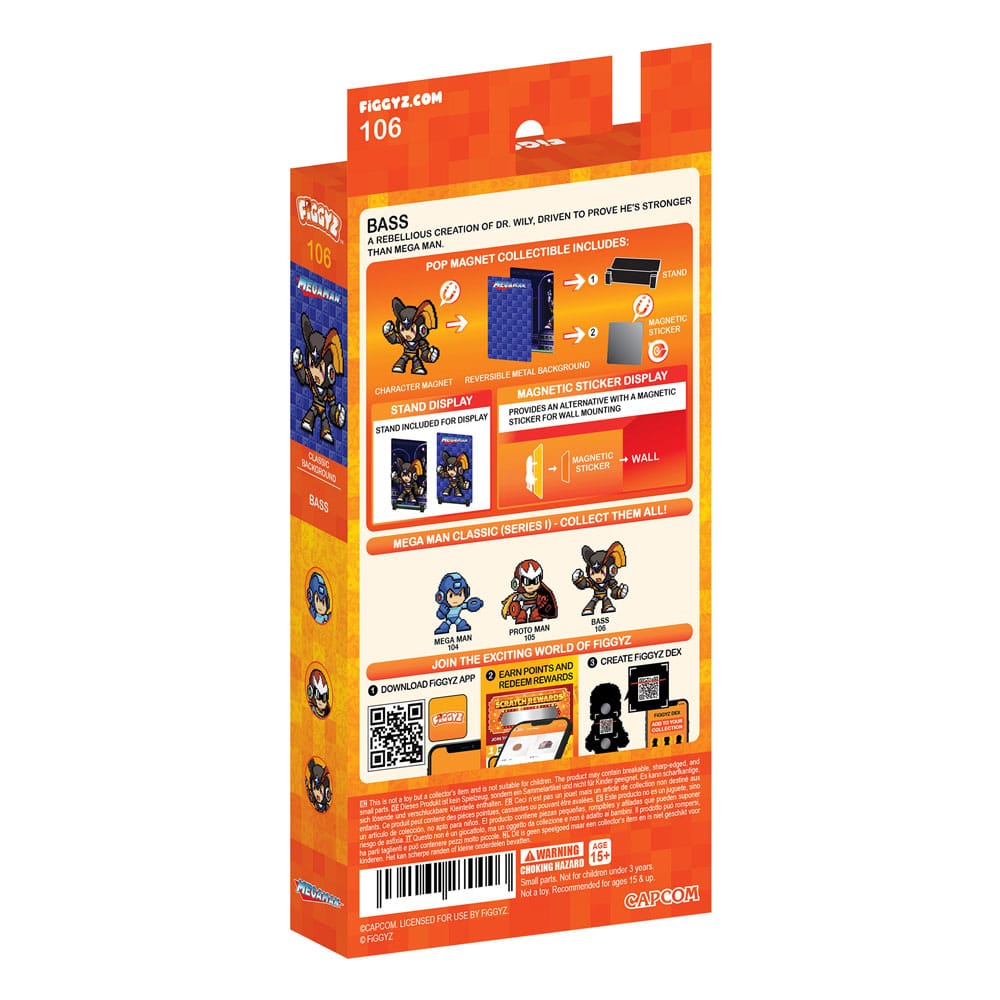 Mega Man FiGGYZ Magnet Collectible Bass FiGGYZ