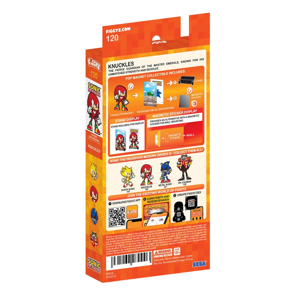 Sonic the Hedgehog Modern FiGGYZ Magnet Collectible Knuckles FiGGYZ