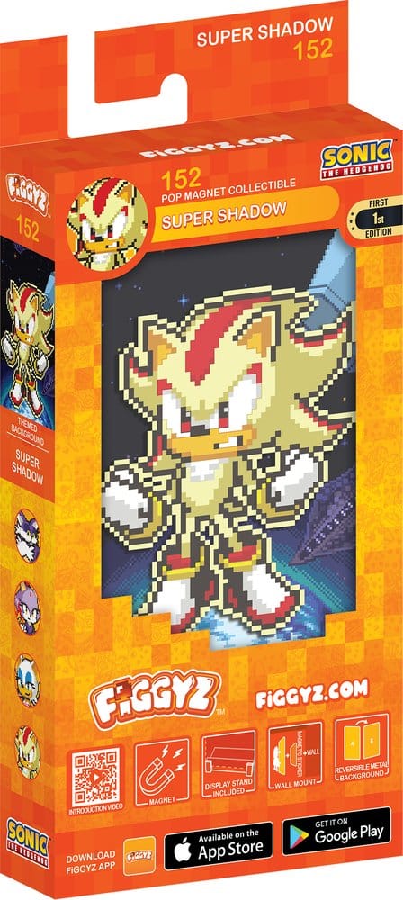 Sonic the Hedgehog Modern FiGGYZ Magnet Collectible Super Shadow FiGGYZ